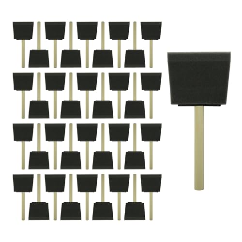 Poly Foam Brushes 3inch 36pcs, High Density Foam Paint Brush - size: 3inch 36pcs