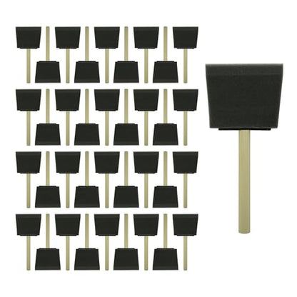 Poly Foam Brushes 3inch 36pcs, High Density Foam Paint Brush - size: 3inch 36pcs