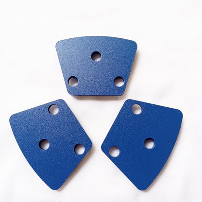PCD Grinding Disc 3Pcs Trapezoid with Diamond for Concrete Epoxy Removal - style: None thread hole-PCD Right