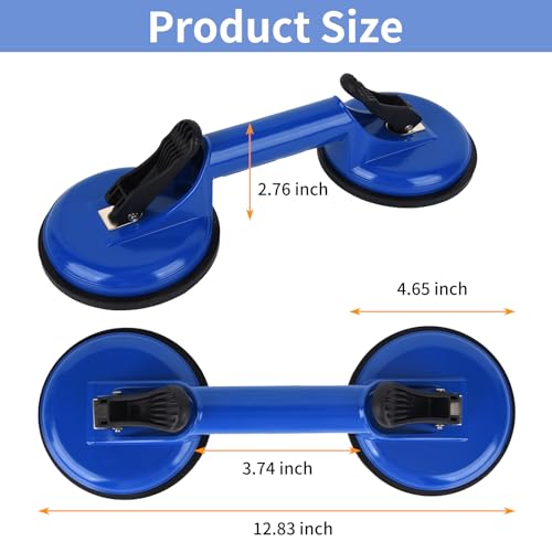 FCHO Glass Suction Cups Heavy Duty for Tile Glass Lifting 2 Pack Blue - color: Blue