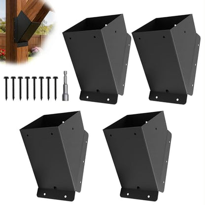 4 Pcs 6"x 6" (Actual Fit:5.6''x 5.6'') 45°Angle Support Brackets| - size: 6x6