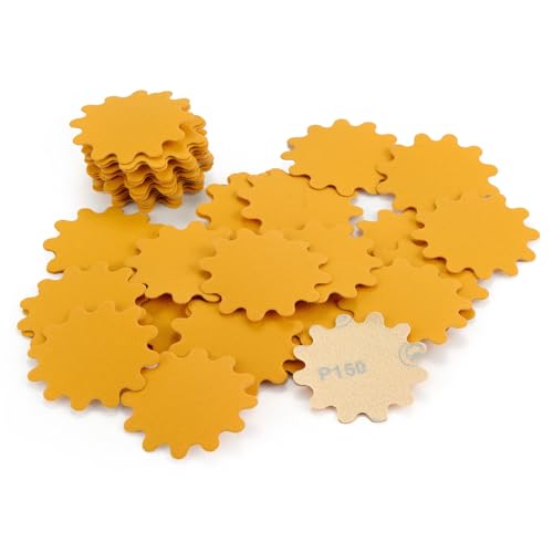 MAXMAN 2" Sanding Discs,150 Grit Alumina Orbital Sandpaper, Hook &Loop Pads - style: 150 Grit