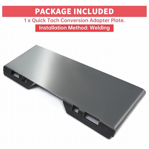 1/2" Skid Steer Mount Plate Quick Tach Attachment Compatible with Kubota - size: 1 piece 1/2" thick