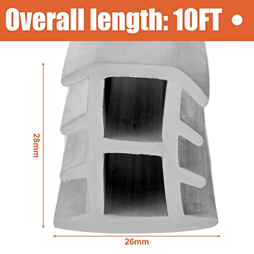 Kingdder 10FT Driveway Expansion Joint Rubber Strip Concrete, 3/4 Inch Wide - size: 3/4 Inch Wide