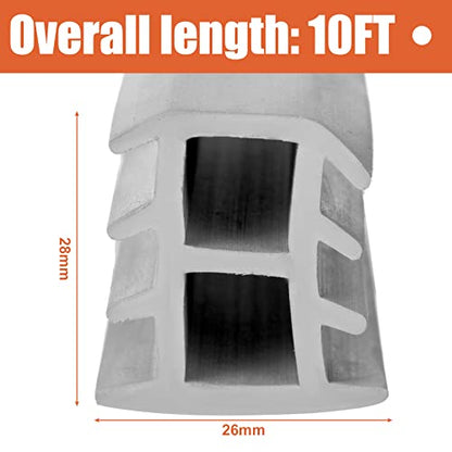 Kingdder 10FT Driveway Expansion Joint Rubber Strip Concrete, 3/4 Inch Wide - size: 3/4 Inch Wide
