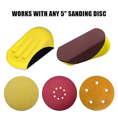 VIBRATITE 5 Inch Mouse Sanding Blocks, Hook & Loop Hand Sander, 2PCS - size: 5" Mouse*2