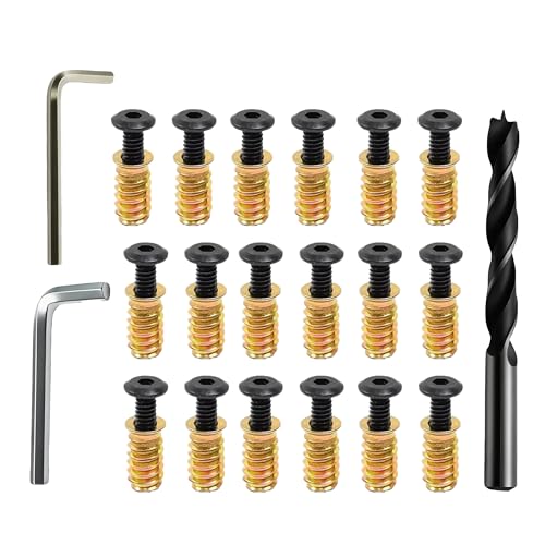 1/4"-20 x 25mm Wood Threaded Insert Kit - size: 1/4"-20 x25mm