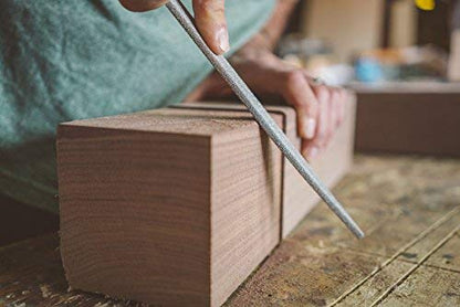 Kutzall Original 8" Flat Hand Rasp - Fine, Wood Rasp/File Used for Woodworking & Shaping, W/Ergonomic Soft Grip Handle, Abrasive Tungsten Carbide Coating - 13" (330.2mm) Overall Length - FT8170 - size: 8" (203.2mm) Length