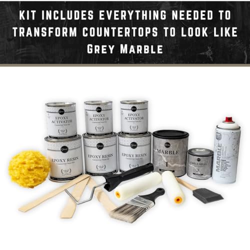Giani Marble Easy Epoxy Countertop Paint Kit (Emperador Grey) - color: Emperador Grey