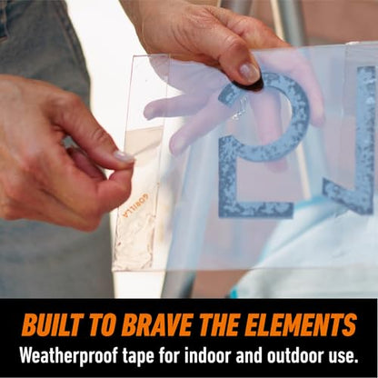 GORILLA Invisible Hold Mounting Tape, Clear, 1" x 150", 1-Pack - size: 150" inches