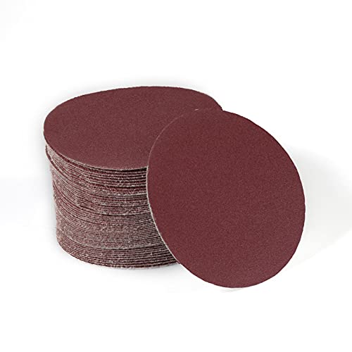 SPEEDWOX 50pcs Sanding Discs 4 Inches Sandpaper 400 Grit Hook and Loop Sanding Discs for Drill Grinder Rotary Tools No Hole - size: 400 Grit