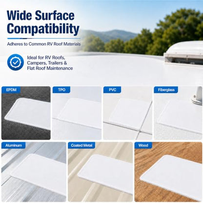 1 Gallon 100% Silicone RV Roof Coating White for Waterproof Roof Repair