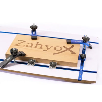 UTOOL 6 Pack T-Track Hold Down Clamps Kit, 6-1/3" L x 1-1/5" Width, Blue - size: ‎6 PCS Clamps