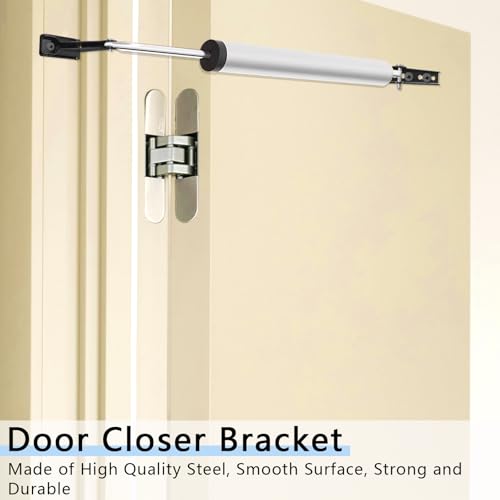 Reinforced Storm Door Closer Bracket, Screen Door Closer Replacement Part, Compatible with Andersen, Emco, Larson,Pella,40201 Door Repair Kit, for Wind Protection and Protecting Doors (Black) - style: Black