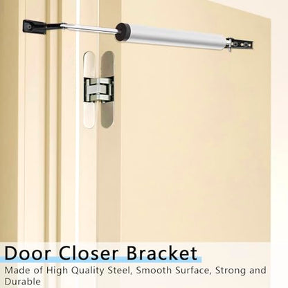 Reinforced Storm Door Closer Bracket, Screen Door Closer Replacement Part, Compatible with Andersen, Emco, Larson,Pella,40201 Door Repair Kit, for Wind Protection and Protecting Doors (Black) - style: Black