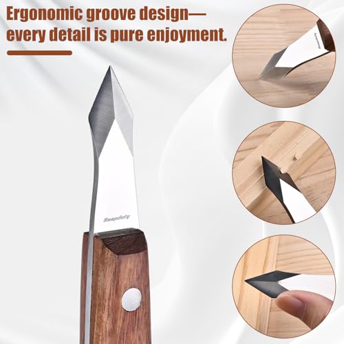 Marking Knife Woodworking, High-Carbon Steel Double Beveled Blade