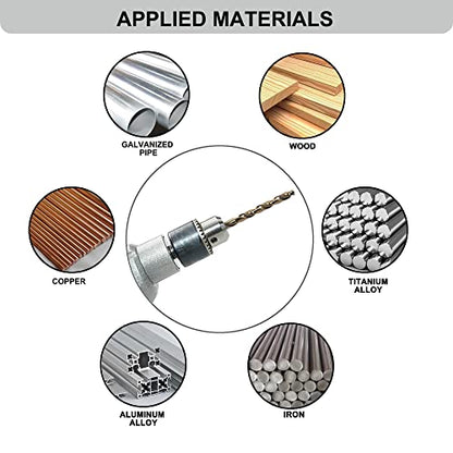 GMTOOLS 3/16 inch Cobalt Drill Bits, M35 HSS, 135 Degree Tip, Jobber Length Twist Drill Bit Set for Hard Metal, Stainless Steel, Cast Iron, Wood and Plastic, with Storage Case, Pack of 10 - style: M35-3/16-10pcs