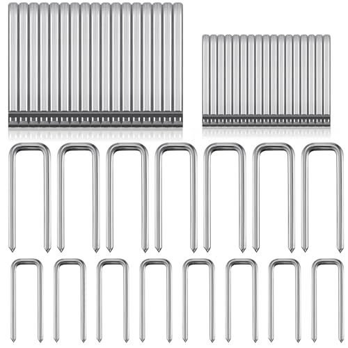 Jetec 40 Pcs Louvers Staples Plantation Shutter,0.6 X 0.19, 0.75 X 0.19 - size: 0.6 x 0.19", 0.75 x 0.19"