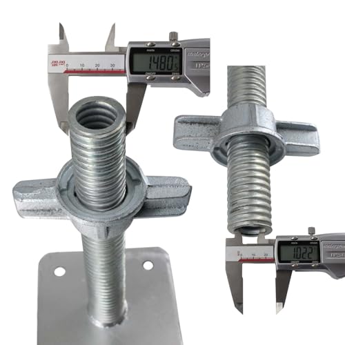 Adjustable Support Jack Lightweight Steel Bracing and Jack Posts - 9.5" - 15.5" Adjustment Range Adjustable Jack for Temporary Support Suitable for Small Space, Underpasses, Attics, Decks - size: 9.5-15.5