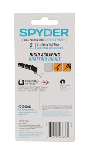 Spyder 2-Inch Oscillating Tool Rigid Scraper Blade (70022) - style: 2" W Scraper