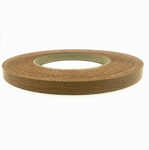 Edge Supply Mahogany 3/4 in x 250 ft Roll – Pre-Glued Iron On Wood Veneer Tape – Wood Veneer Edge Banding Tape with Hot Melt Adhesive, Smooth Sanded Finish Ideal for Furniture & DIY, Made in USA - color: Mahogany, size: 3/4 in x 250 ft