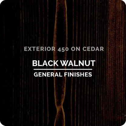 General Finishes Exterior 450 Water Based Wood Stain, 1 Quart, Black Walnut - color: Black/Walnut, size: 1 Quart