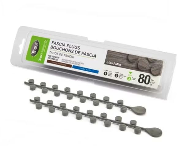 Trex Fascia Plugs (Island Mist) - color: Island Mist 80ct