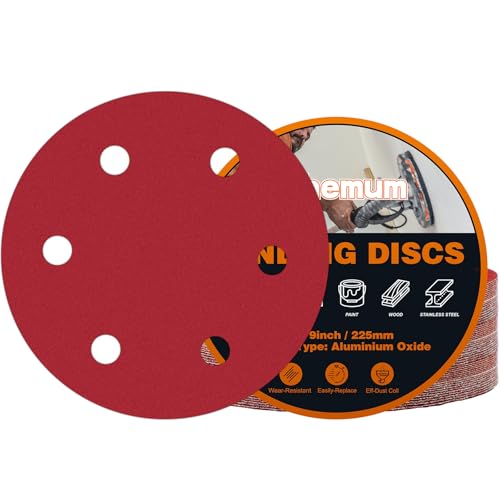 30 PCS 9 Inch Drywall Sanding Discs 600 Grit 6 Hole - color: 6 Hole, size: 9 inch