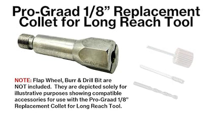 1/8” Collet Replacement for Long Reach Tool - style: 1/8" Replacement Collet