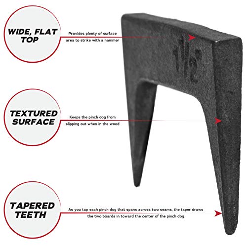 1½ Inch Wide Pinch Dogs Woodworking Clamp Tool