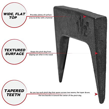 1½ Inch Wide Pinch Dogs Woodworking Clamp Tool
