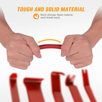 GOOACC 5PCS Auto Trim Removal Tool Kit Red - color: 5pcs Trim Removal Tool Red