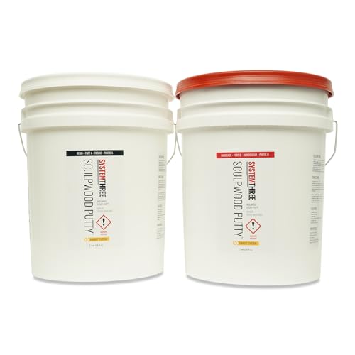 System Three SculpWood Putty Wood Epoxy Filler, 10 Gallon Kit