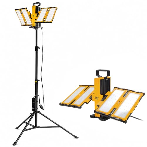 CAT 10000 Lumen 4-Panel LED Work Light with Tripod Stand - 980886CWT