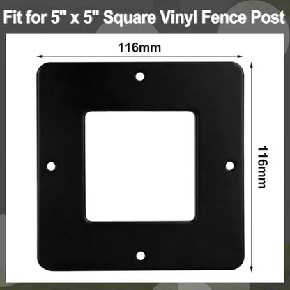 Chunful 100 Pcs Fence Nylon Top Rail Tie Replacement for 5 x 5 Sq Fencing
