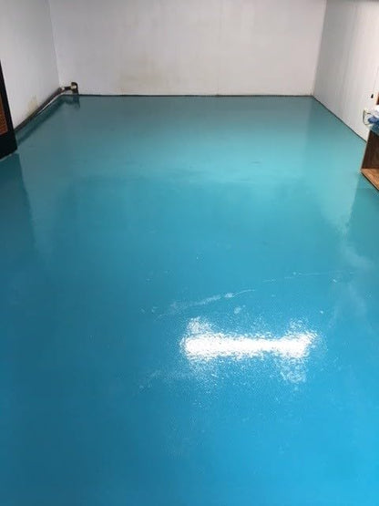 DuraGrade - Concrete Paint & Protective Floor Coating - Turquoise, 1Qt - color: Turquoise, size: 32 Fl Oz (Pack of 1)