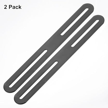 M METERXITY 2-Pack Flat Mending Plate Support 8.27x0.94in, Black - color: Black, size: 210 x 24mm