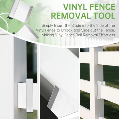 Vinyl Fence Panel Removal Tool for Vinyl Fence Rail at 5-1/2" Above