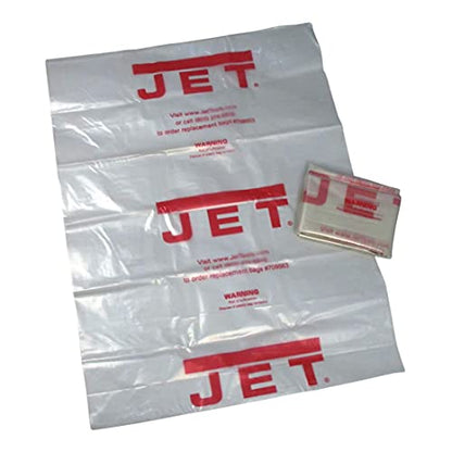 JET 20-Inch Clear Plastic Collection Bags, Five Pack (709563)