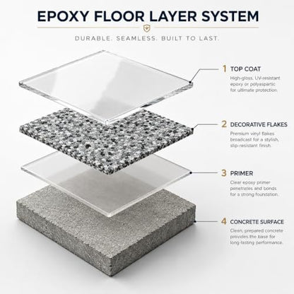 UltraShield Polyaspartic Floor Coating Kit, Clear Top Coat, 2 Gallon