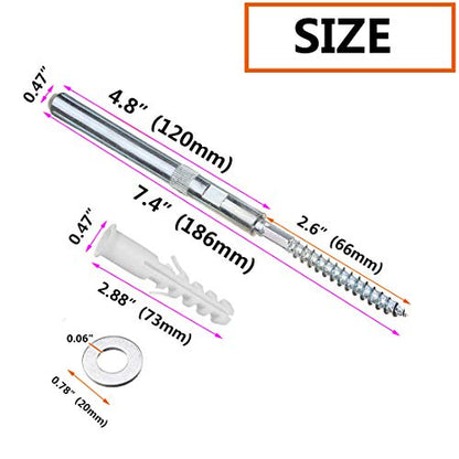 4pcs 5 inch Floating Shelf Invisible Support Bracket,Hidden Shelf Support Brackets Hardened Concealed Floating Shelf Blind Wall Shelf Floating Shelf Metal Brackets - size: 5Inch--4pcs