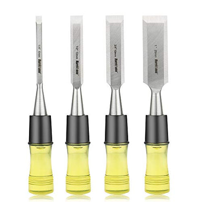 HURRICANE 4 Piece Wood Chisel Set with 3 Piece Pliers Set