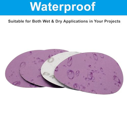 3 Inch 400 Grit Wet Dry Sandpaper, 50 Pcs Sanding Disc - style: Grit 400