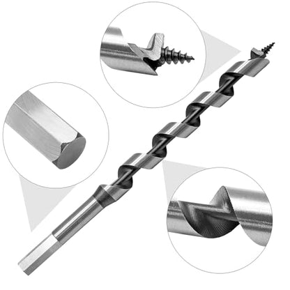 5/8" Diameter 3/8" Hex Shank 9" Ship Auger Drill Bit - size: 5/8"