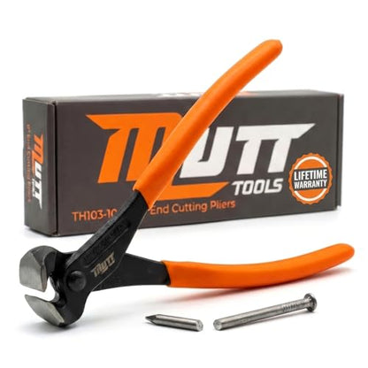 Mutt Tools 8" End Cutting Pliers Nail Puller Pliers for Wire and Staples