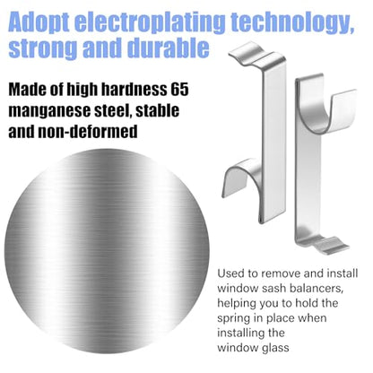 Shimeyao 36 Pack Window Sash Balance Take Out Clips Channel, Without Bulge - style: Without Bulge