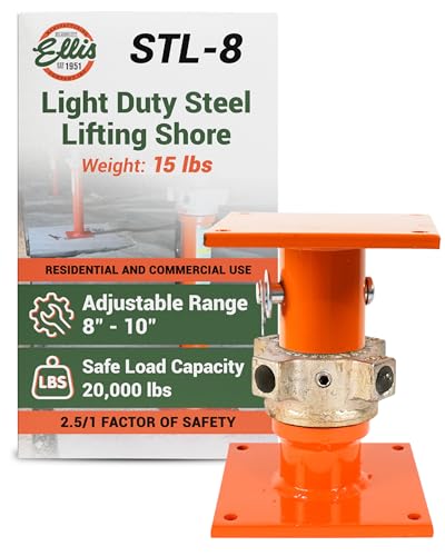Ellis Light-Duty Lifting Shores, Adjustable Screw Jack Post, 8" to 10" - size: 8"–10"