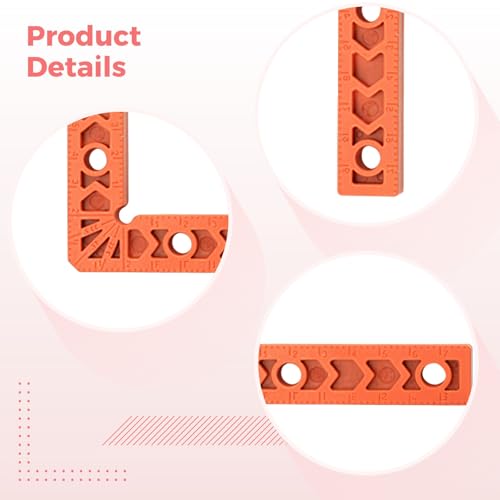 8Pcs 90° Right Angle Clamps, 3&4in Woodworking Squares Cabinets Frames