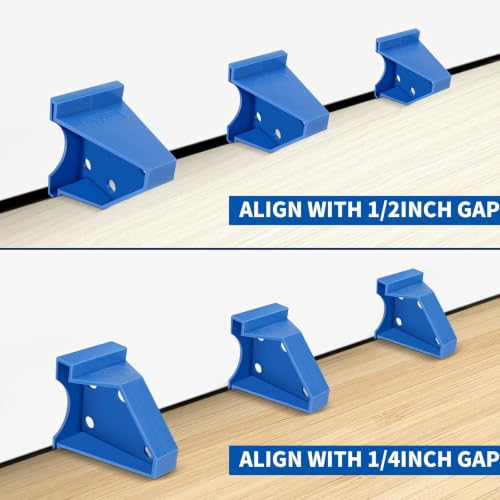 Flooring Spacers and Pull Bar Set, 40 PCS, 1/4 in & 1/2 in Gap