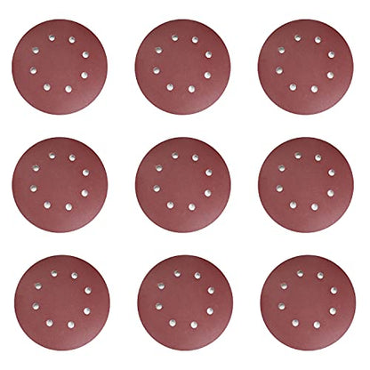 Utoolmart 10pcs 7 Inch 8 Hole Hook and Loop Sanding Disc 240Grit Flocking Sandpaper for Random Orbit Sander - size: 240 Grit